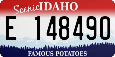 ID license plate E148490
