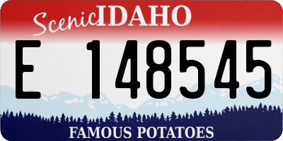 ID license plate E148545
