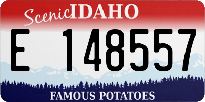 ID license plate E148557
