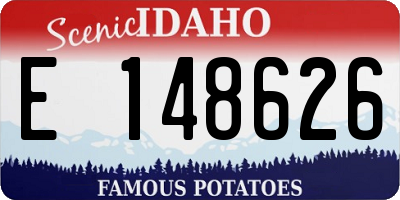 ID license plate E148626