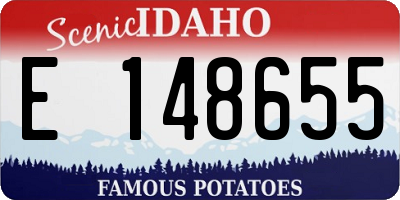 ID license plate E148655