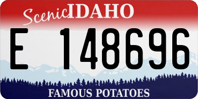 ID license plate E148696