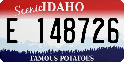 ID license plate E148726