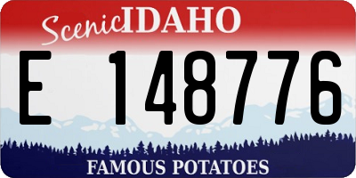 ID license plate E148776