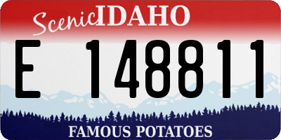 ID license plate E148811