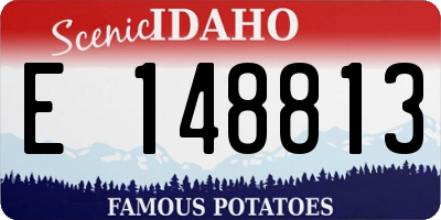 ID license plate E148813
