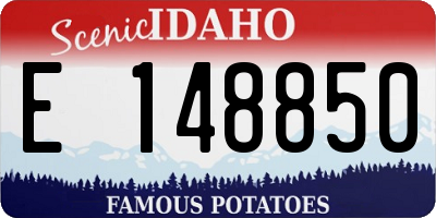 ID license plate E148850