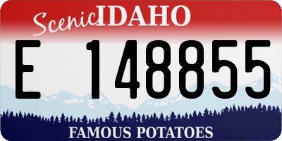 ID license plate E148855