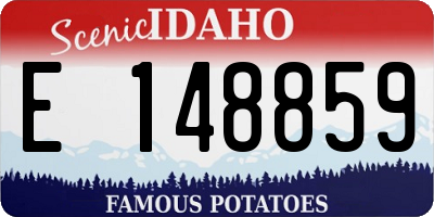 ID license plate E148859