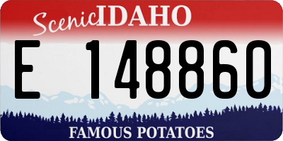 ID license plate E148860