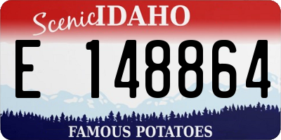 ID license plate E148864