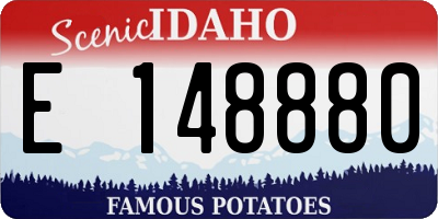 ID license plate E148880