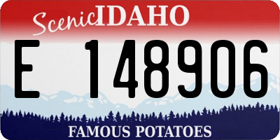 ID license plate E148906