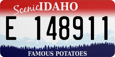 ID license plate E148911