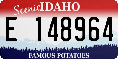 ID license plate E148964