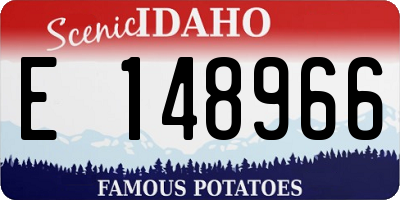 ID license plate E148966