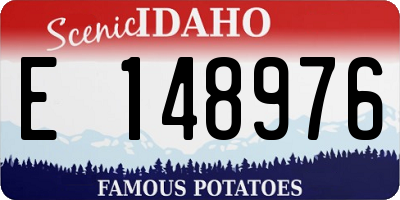ID license plate E148976
