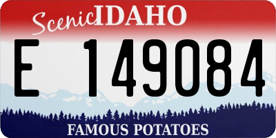 ID license plate E149084