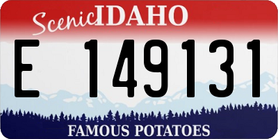 ID license plate E149131