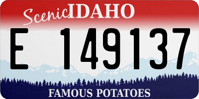 ID license plate E149137