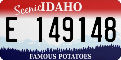 ID license plate E149148