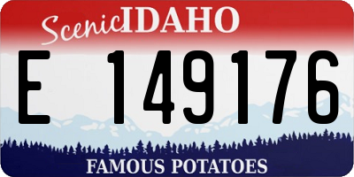 ID license plate E149176