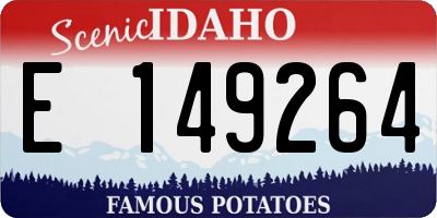 ID license plate E149264