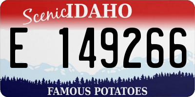 ID license plate E149266