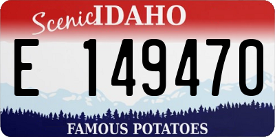 ID license plate E149470