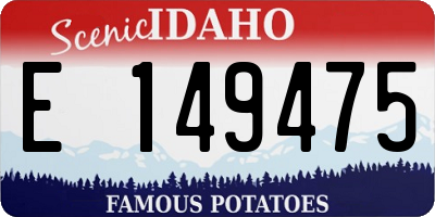 ID license plate E149475