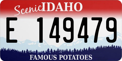 ID license plate E149479