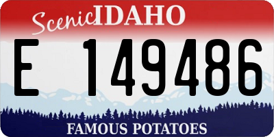 ID license plate E149486
