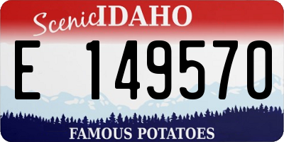 ID license plate E149570
