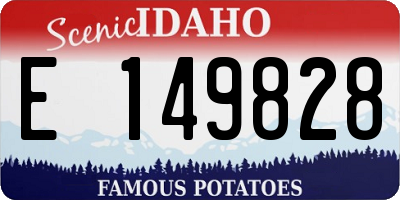 ID license plate E149828