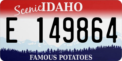 ID license plate E149864