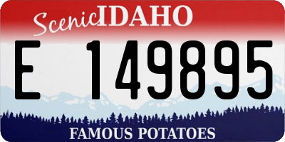 ID license plate E149895