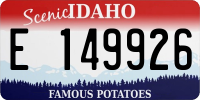 ID license plate E149926