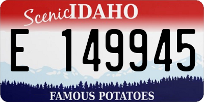 ID license plate E149945