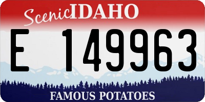 ID license plate E149963