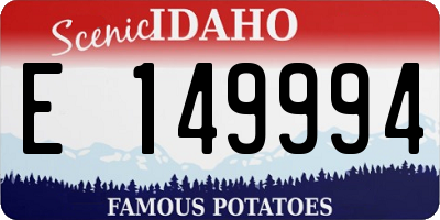 ID license plate E149994