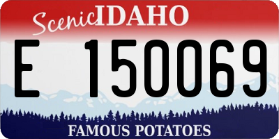 ID license plate E150069