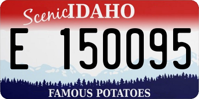 ID license plate E150095