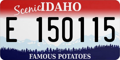 ID license plate E150115
