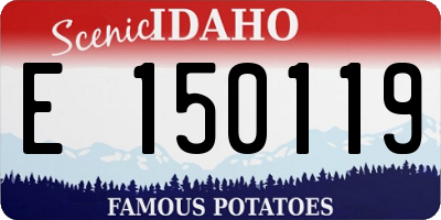 ID license plate E150119