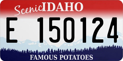 ID license plate E150124
