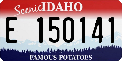 ID license plate E150141