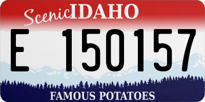 ID license plate E150157