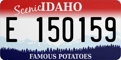 ID license plate E150159