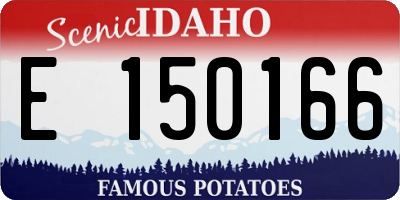 ID license plate E150166
