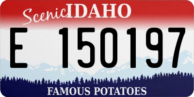 ID license plate E150197